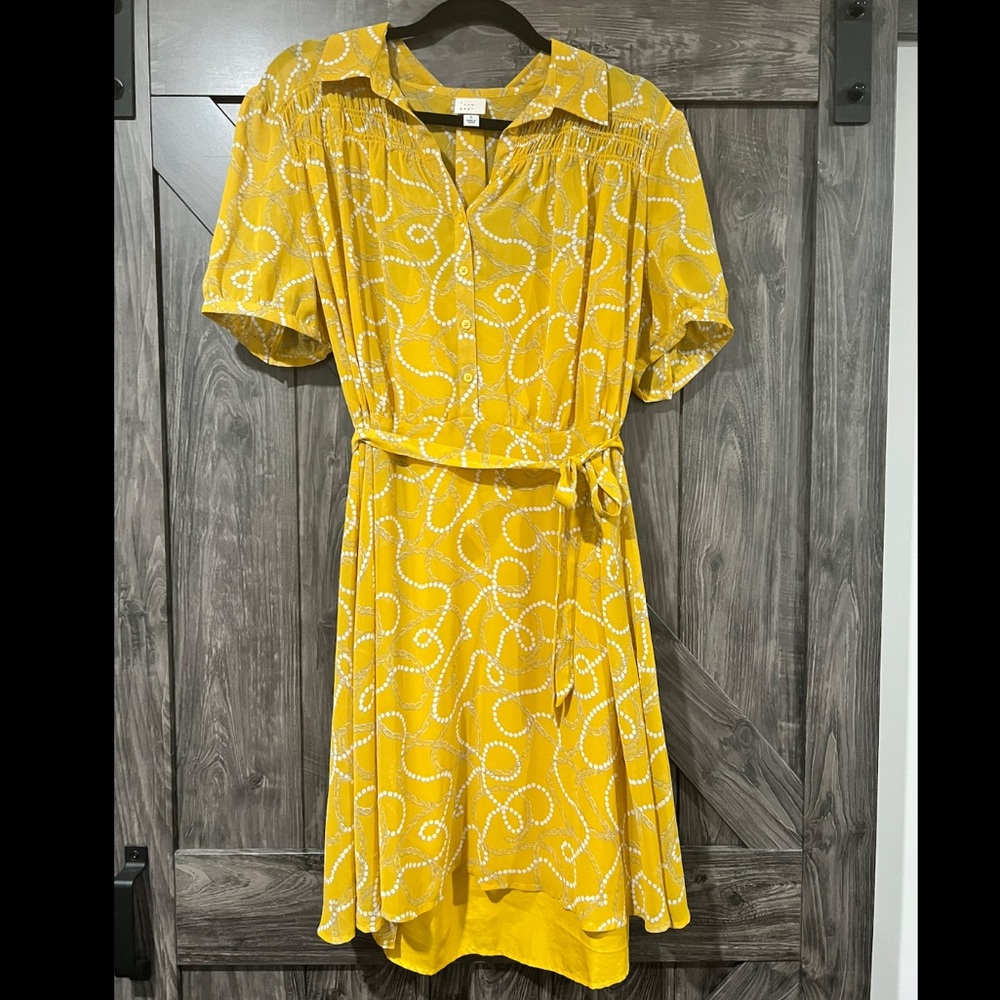 NEW never worn - Target mustard short sleeve dress, size L
